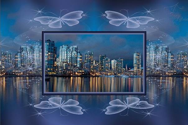 Afbeelding met water, wolkenkrabber, gebouw, reflectie  Automatisch gegenereerde beschrijving